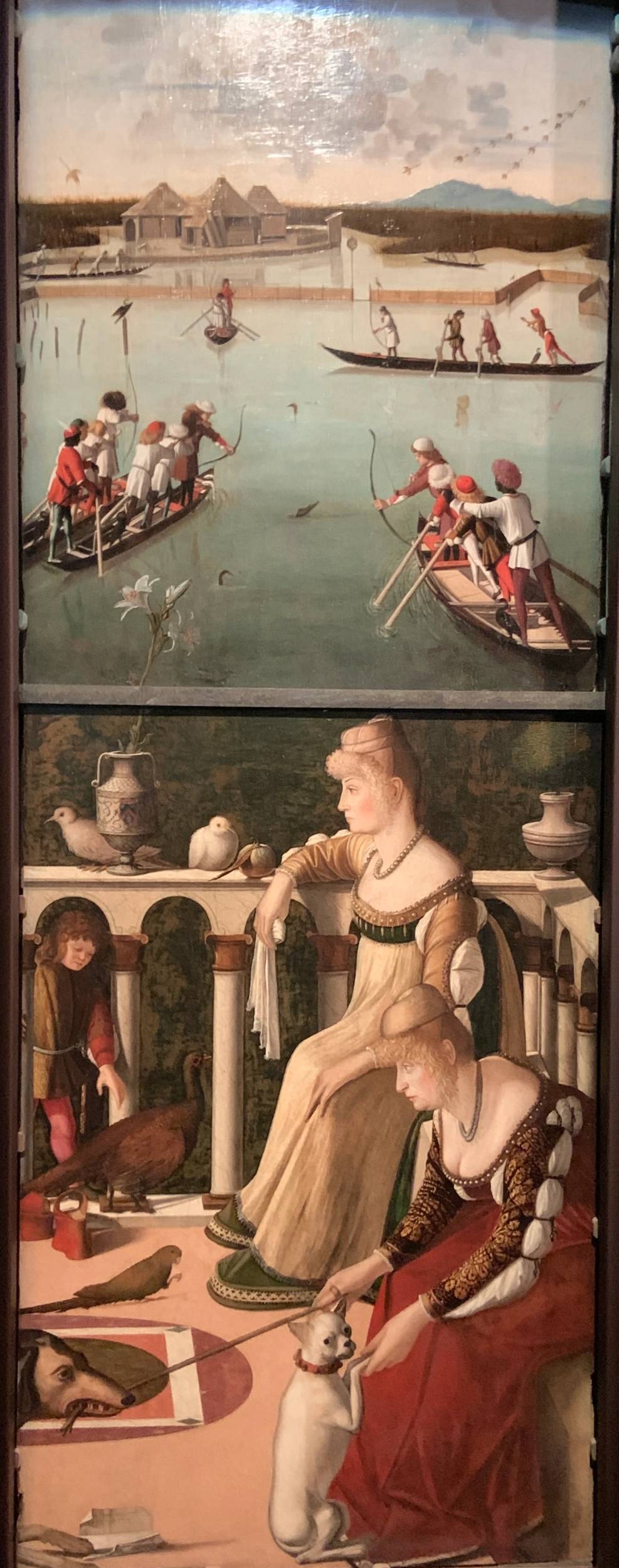 Vittore Carpaccio, Due Dame e Caccia in valle Palazzo Ducale Venezia