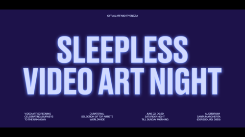 SLEEPLESS VIDEO ART NIGHT