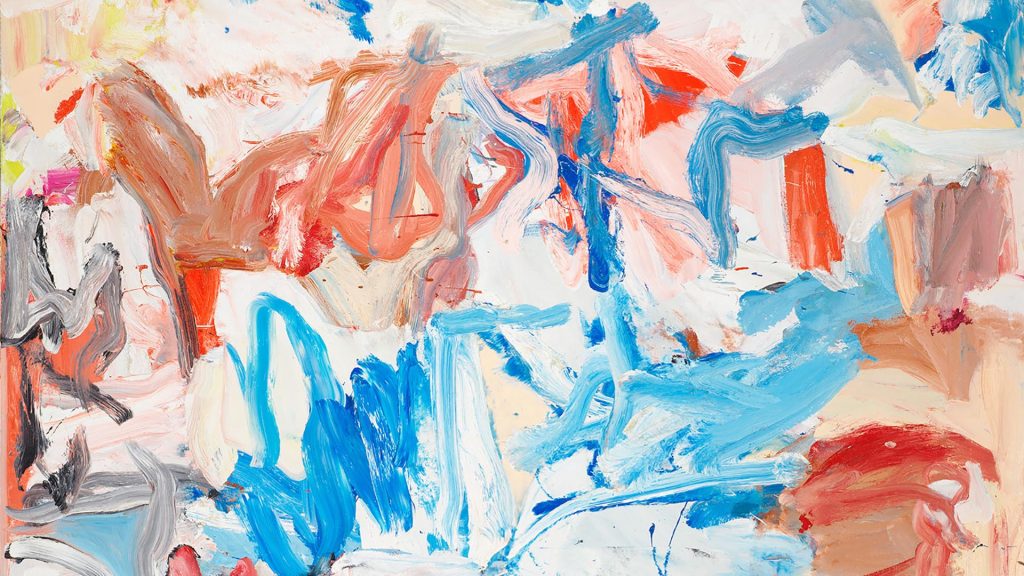 Willem de Kooning 
Screams of Children Come from Seagulls (Untitled XX), 1975
oil on canvas
77 x 88 inches