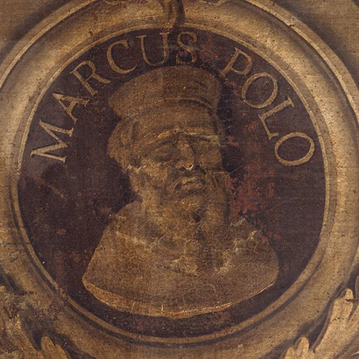 1_FD0711_dip_F Grisellini e G Menescardi_Ritratti personaggi famosi nella cartografia ed esplorazione_Marco Polo_Sala Mappe_Pal Duc_l
