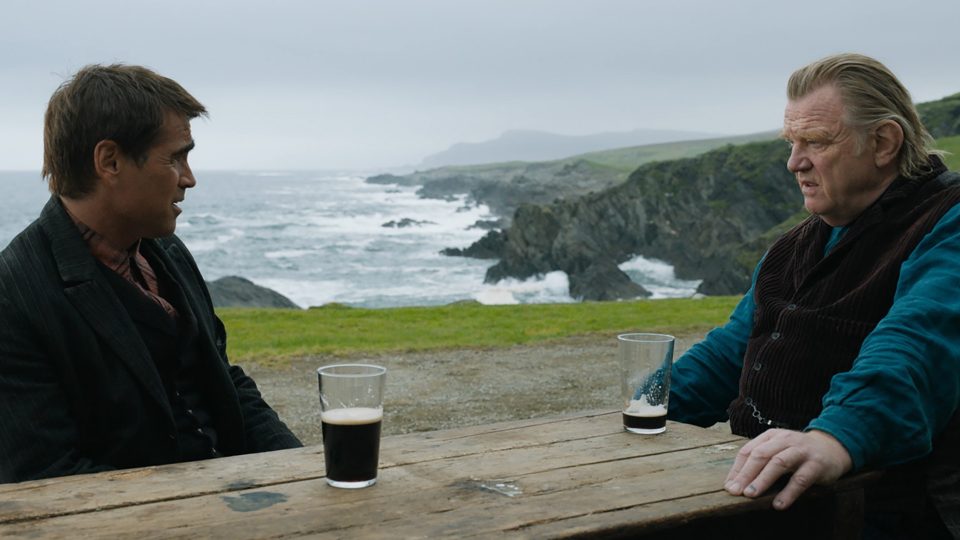 Colin Farrell and Brendan Gleeson in the film THE BANSHEES OF INISHERIN. Photo Courtesy of Searchlight Pictures. © 2022 20th Century Studios All Rights Reserved.